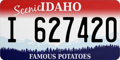 ID license plate I627420