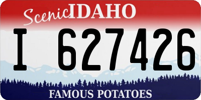 ID license plate I627426