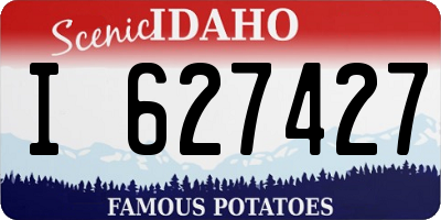 ID license plate I627427