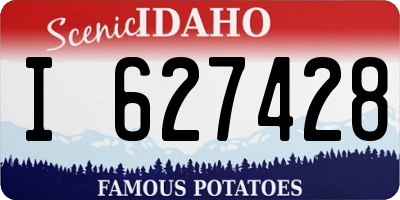 ID license plate I627428