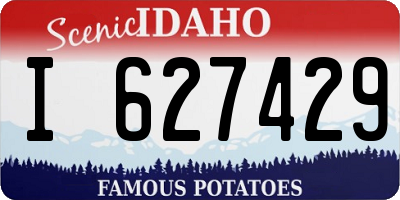 ID license plate I627429