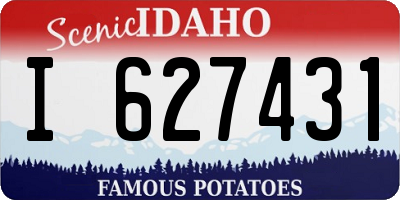 ID license plate I627431