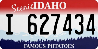 ID license plate I627434