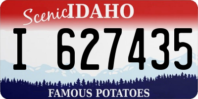 ID license plate I627435