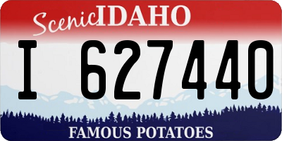 ID license plate I627440