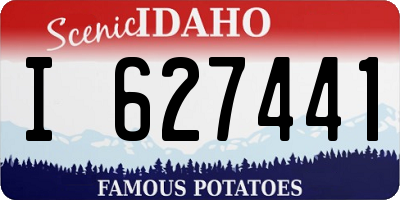 ID license plate I627441