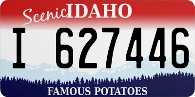ID license plate I627446