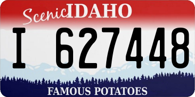 ID license plate I627448