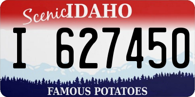 ID license plate I627450