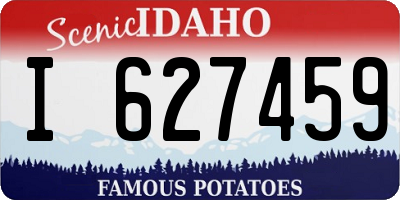 ID license plate I627459