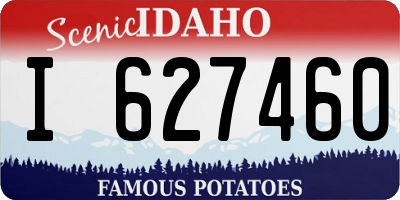 ID license plate I627460