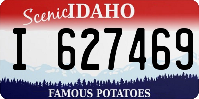 ID license plate I627469