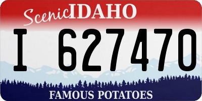 ID license plate I627470
