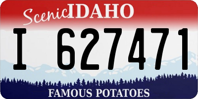 ID license plate I627471