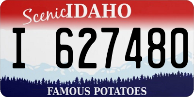 ID license plate I627480