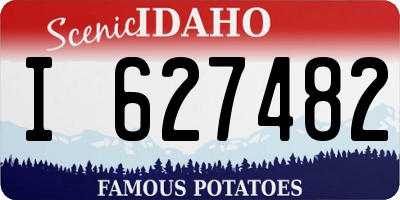 ID license plate I627482