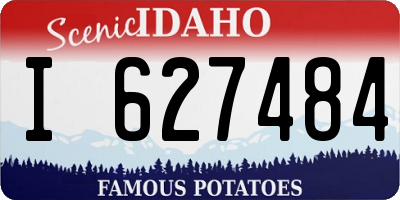 ID license plate I627484