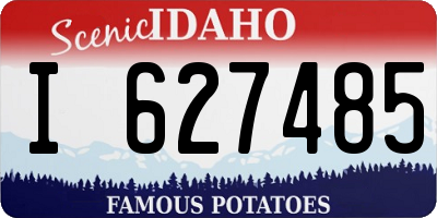 ID license plate I627485