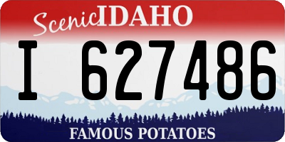 ID license plate I627486