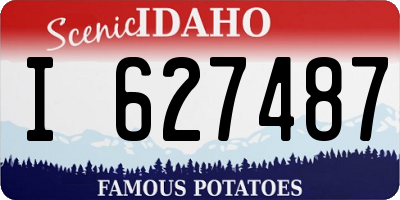 ID license plate I627487