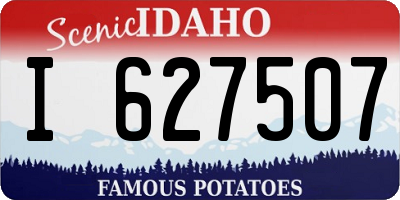 ID license plate I627507