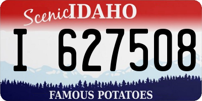 ID license plate I627508