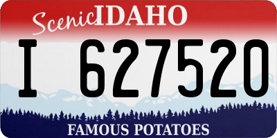 ID license plate I627520