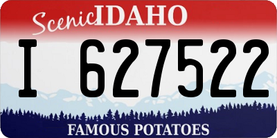 ID license plate I627522