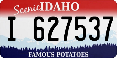 ID license plate I627537