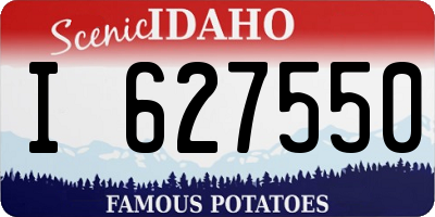 ID license plate I627550