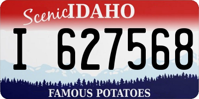 ID license plate I627568