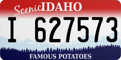ID license plate I627573