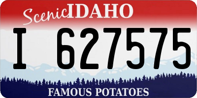ID license plate I627575