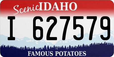 ID license plate I627579