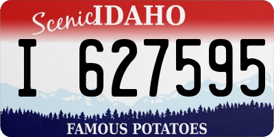 ID license plate I627595