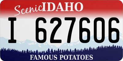 ID license plate I627606