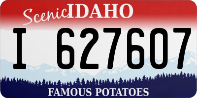 ID license plate I627607