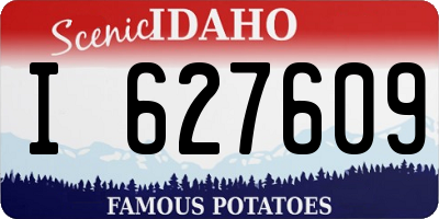 ID license plate I627609