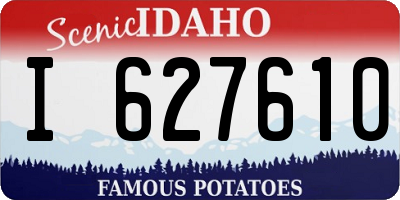 ID license plate I627610