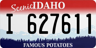 ID license plate I627611