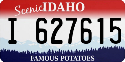 ID license plate I627615