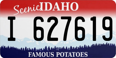ID license plate I627619