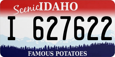 ID license plate I627622