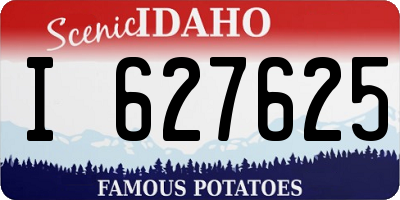 ID license plate I627625