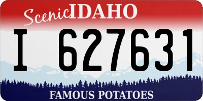 ID license plate I627631