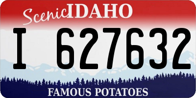 ID license plate I627632