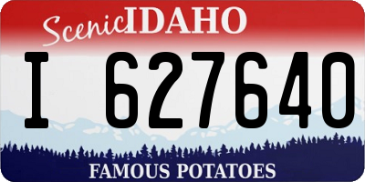 ID license plate I627640