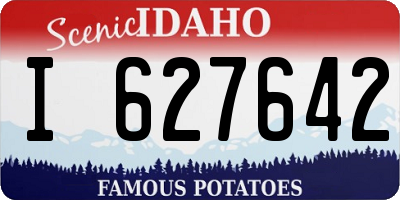 ID license plate I627642