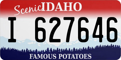 ID license plate I627646