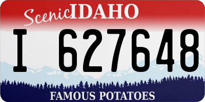 ID license plate I627648